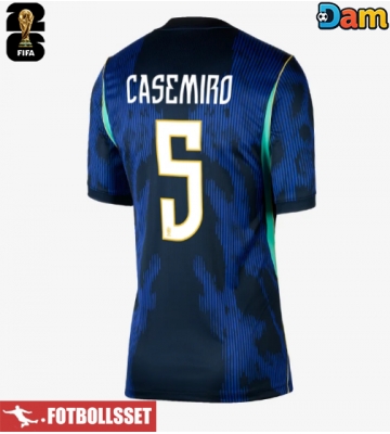 Brasilien Casemiro #5 Bortatröja Dam VM 2026 Kortärmad
